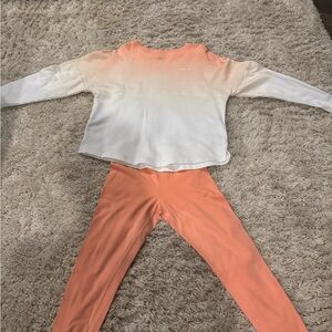 MASSIVE CLOSET VS PINK CLEAN OUT!  Stunning peach ombre Pink sweatshirt/leggings